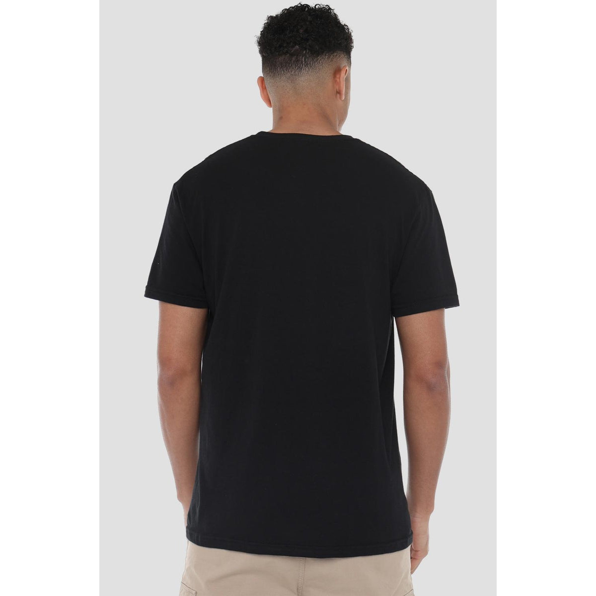 Black - Side - Spider-Man Mens Miles Morales Costume T-Shirt