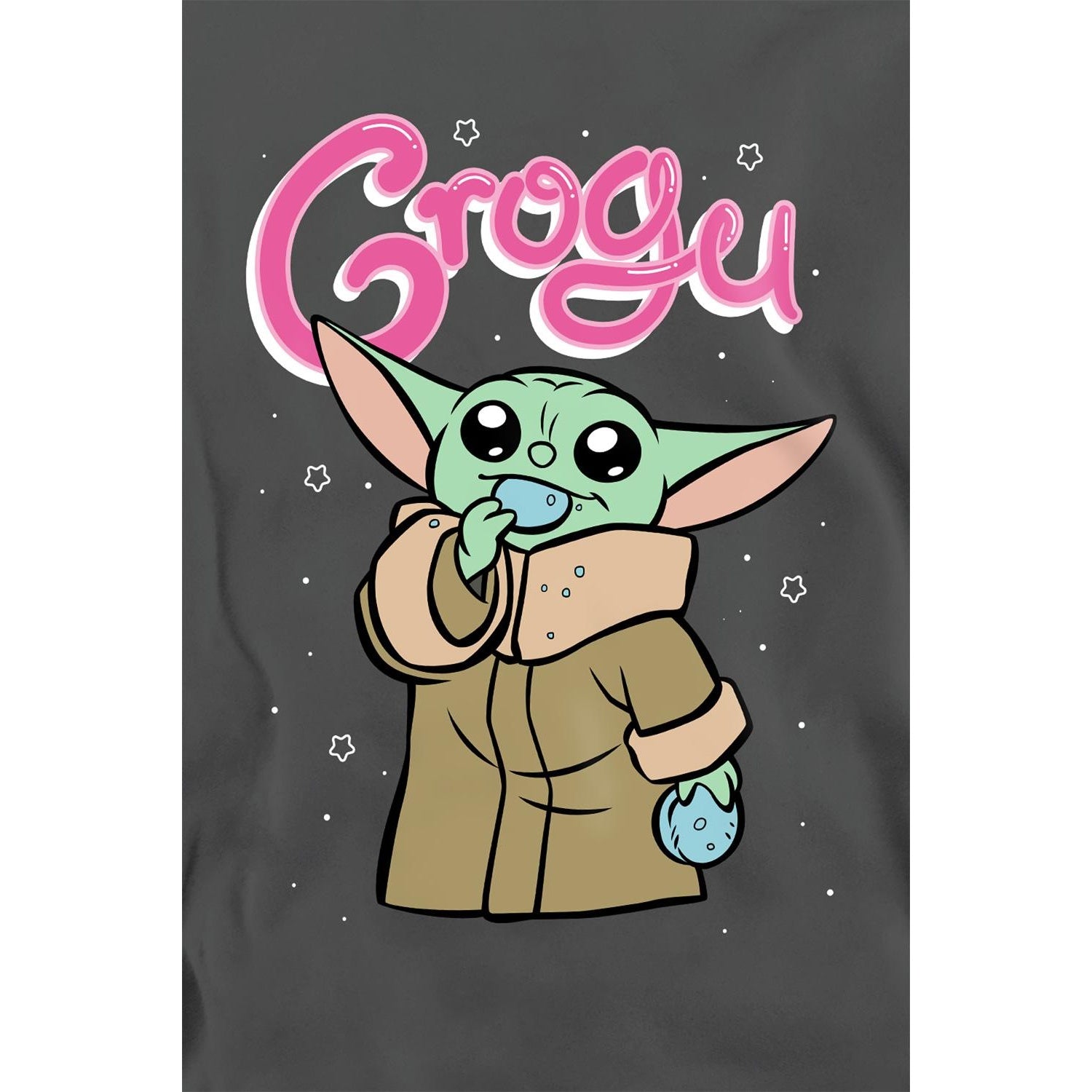 Charcoal - Lifestyle - Star Wars: The Mandalorian Unisex Adult Grogu Bubble Sweatshirt