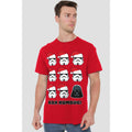 Red - Back - Star Wars Mens Bah Humbug Stormtrooper Darth Vader T-Shirt