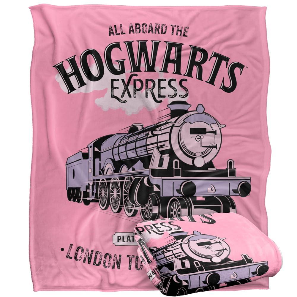 Pink - Side - Harry Potter All Aboard The Hogwarts Express Blanket