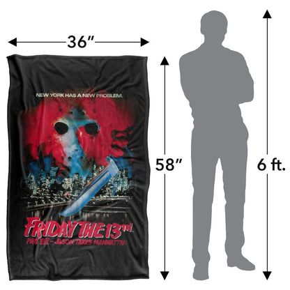 Multicoloured - Lifestyle - Friday the 13th Part VIII: Jason Takes Manhattan Vintage Poster Blanket
