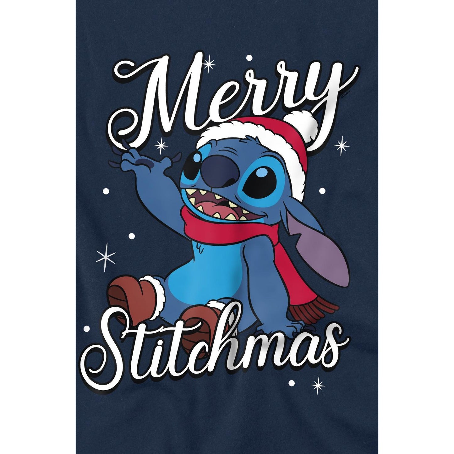 Navy - Lifestyle - Lilo & Stitch Mens Merry Stitchmas T-Shirt