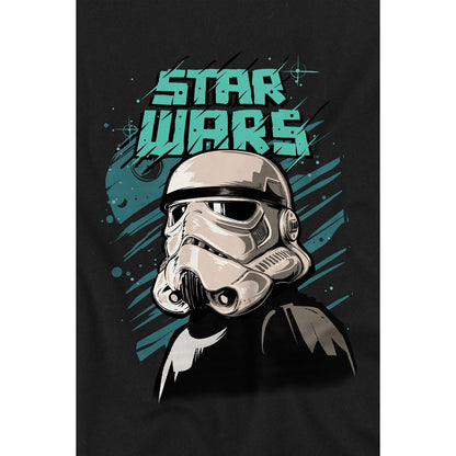 Black - Back - Star Wars Childrens-Kids Street Glare Stormtrooper T-Shirt