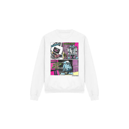 White - Front - Star Wars Unisex Adult To The Rescue R2-D2 Sweatshirt