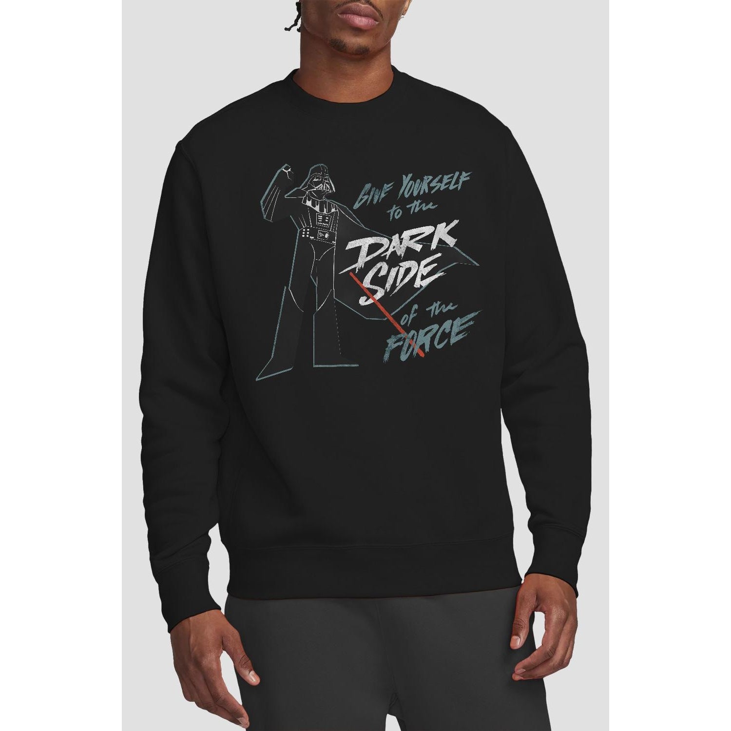 Black - Back - Star Wars Unisex Adult Give Yourself To The Darkside Sweatshirt