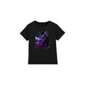 Black - Front - Star Wars Childrens-Kids Obi Wan Kenobi Vader Painted T-Shirt