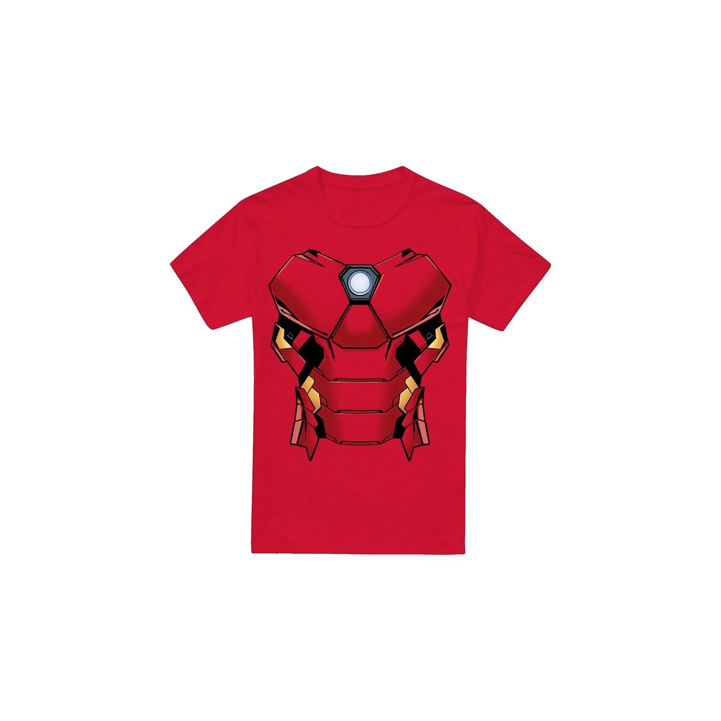 Red - Front - Iron Man Mens Costume T-Shirt