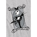 Sport Heather - Lifestyle - The Nightmare Before Christmas Childrens-Kids Jack Skellington Frame T-Shirt