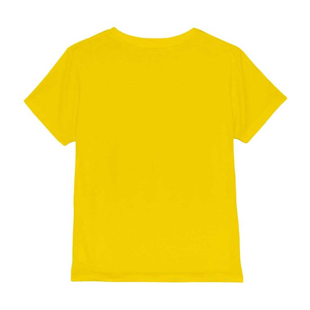 Yellow - Back - Minions Childrens-Kids Phil Face T-Shirt