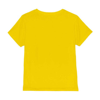 Yellow - Back - Minions Childrens-Kids Phil Face T-Shirt