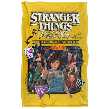Multicoloured - Front - Stranger Things: Tales from ´85 Group Poster Soft Touch Blanket