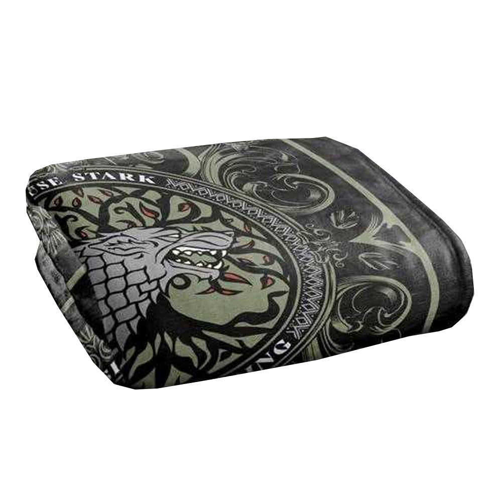 Multicoloured - Back - Game Of Thrones House Stark Polyester Soft Touch Blanket