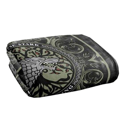 Multicoloured - Back - Game Of Thrones House Stark Polyester Soft Touch Blanket