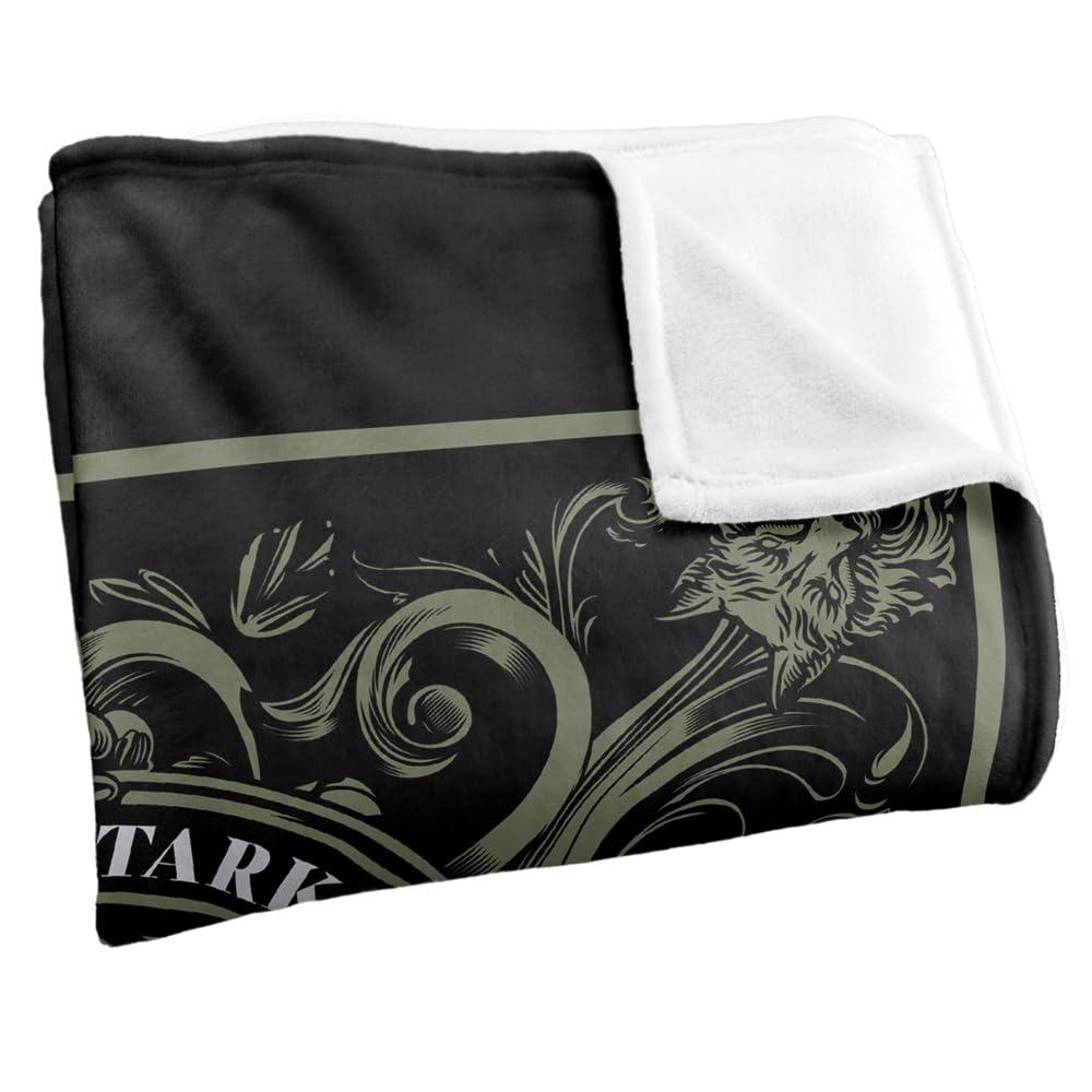 Multicoloured - Side - Game Of Thrones House Stark Polyester Soft Touch Blanket