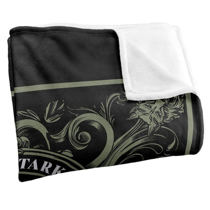 Multicoloured - Side - Game Of Thrones House Stark Polyester Soft Touch Blanket