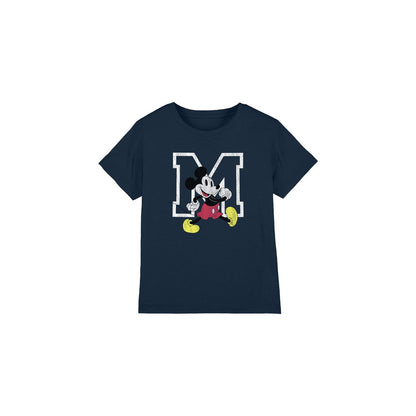 Navy - Front - Disney Childrens-Kids Mickey Mouse Classic Walk T-Shirt