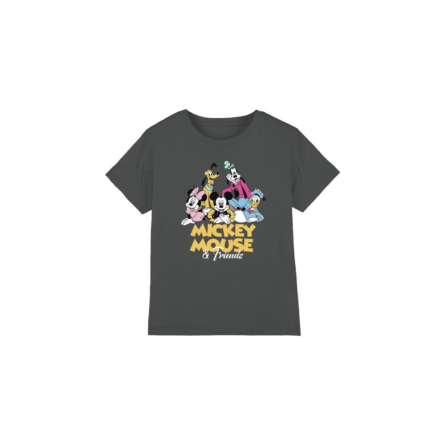 Charcoal - Front - Disney Childrens-Kids Mickey Mouse Friends T-Shirt