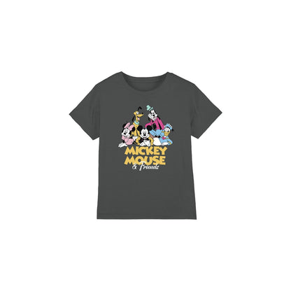 Charcoal - Front - Disney Childrens-Kids Mickey Mouse Friends T-Shirt