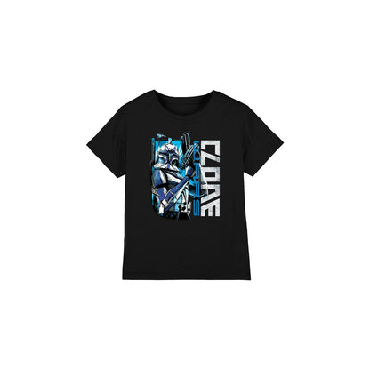 Black - Front - Star Wars Childrens-Kids Clone Rex T-Shirt