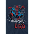 Navy - Lifestyle - Spider-Man Mens Spider Dad Fathers Day T-Shirt