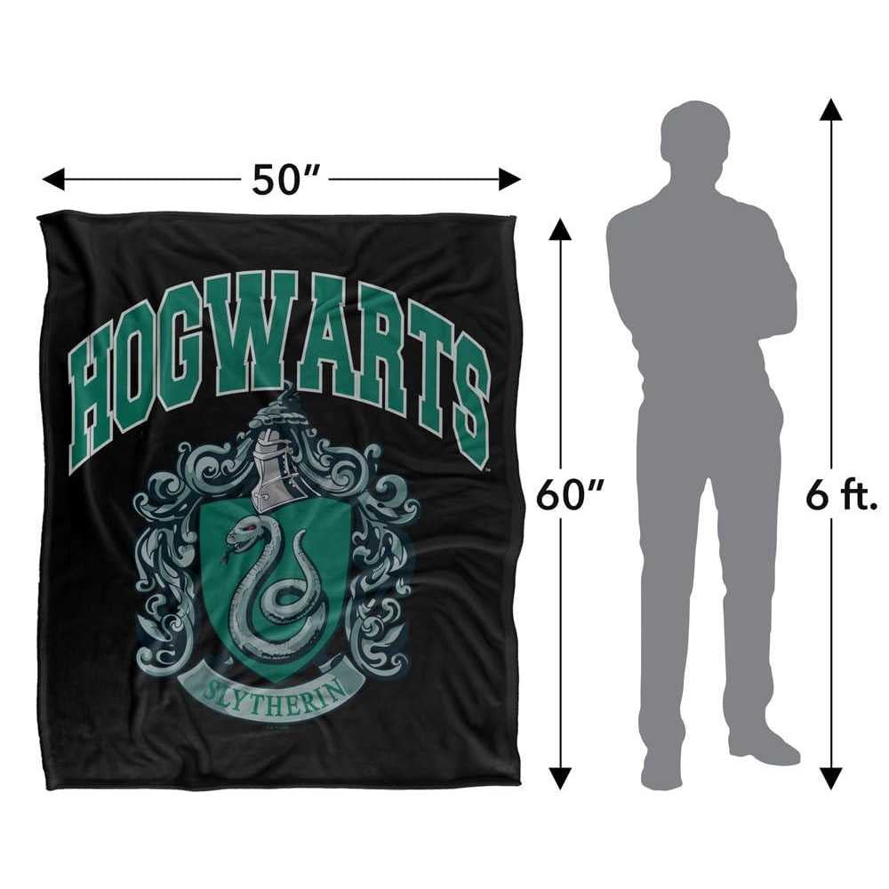 Multicoloured - Lifestyle - Harry Potter Hogwarts Slytherin Soft Touch Blanket