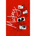 Red - Lifestyle - Disney Childrens-Kids Mickey Mouse Geometric Shapes T-Shirt