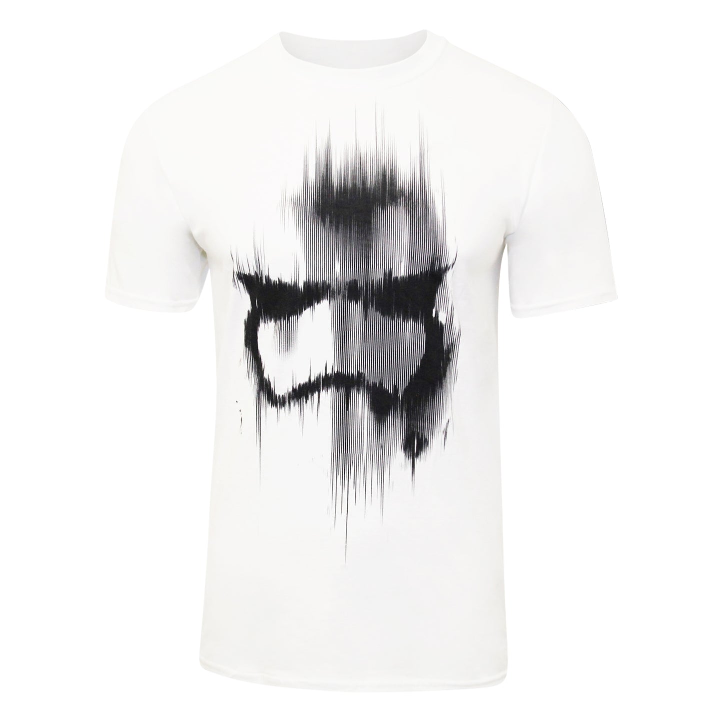 White - Front - Star Wars Mens Trooper Mask T-Shirt