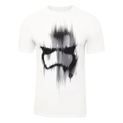 White - Front - Star Wars Mens Trooper Mask T-Shirt