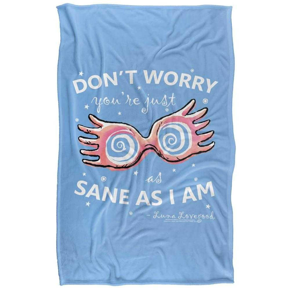 White - Front - Harry Potter Luna Lovegood Spectrespecs Blanket