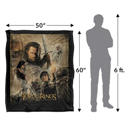 Multicoloured - Lifestyle - Lord Of The Rings Poster Soft Touch Blanket