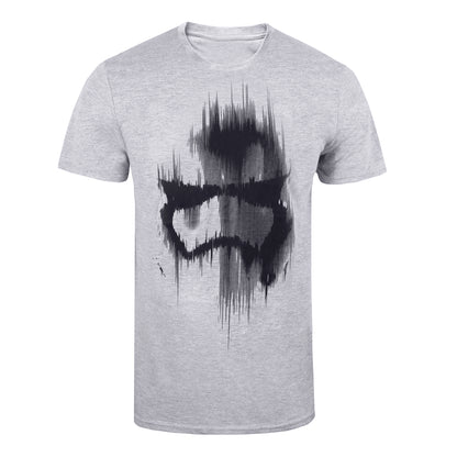 Grey Marl - Front - Star Wars Mens Trooper Mask T-Shirt