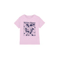 Pink - Front - Disney Childrens-Kids Mickey Mouse Pixelated T-Shirt