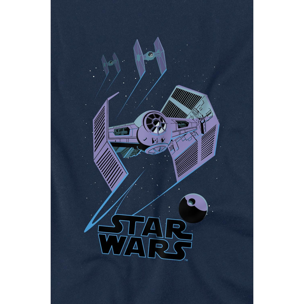 Navy - Back - Star Wars Childrens-Kids Death Star Defenders T-Shirt