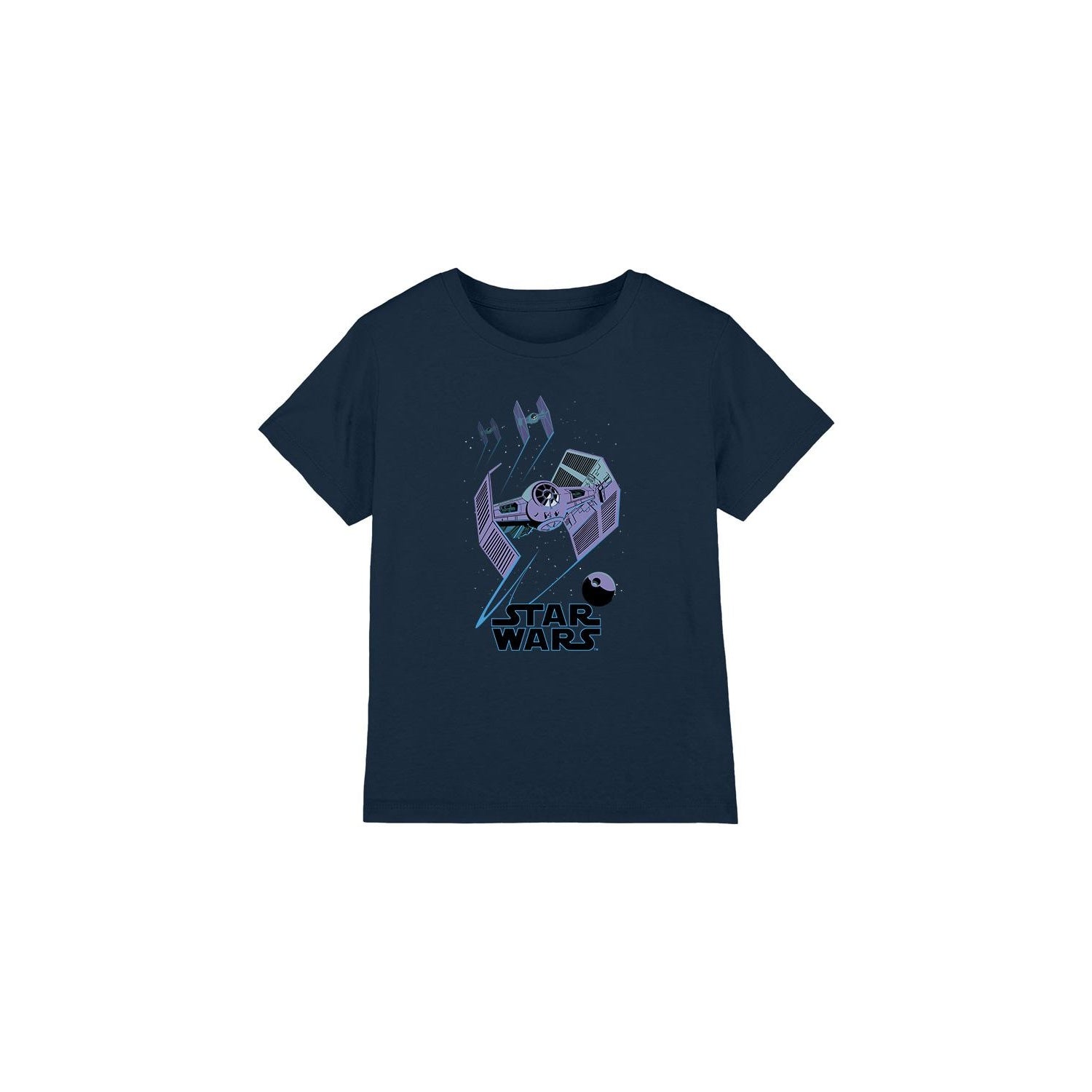 Navy - Front - Star Wars Childrens-Kids Death Star Defenders T-Shirt