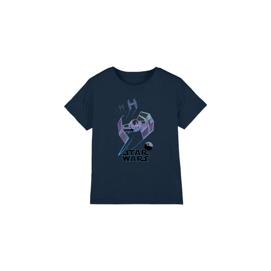 Navy - Front - Star Wars Childrens-Kids Death Star Defenders T-Shirt