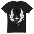 Black - Front - Star Wars Mens Jedi Obi Wan Kenobi Shattered T-Shirt