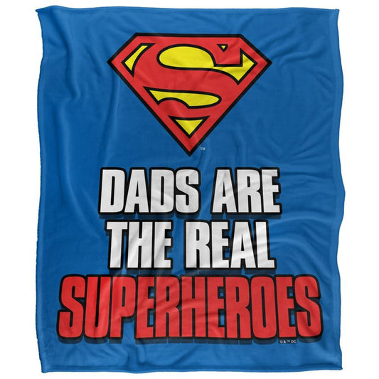 Multicoloured - Front - Superman Dads Are The Real Superhoroes Fathers Day Blanket