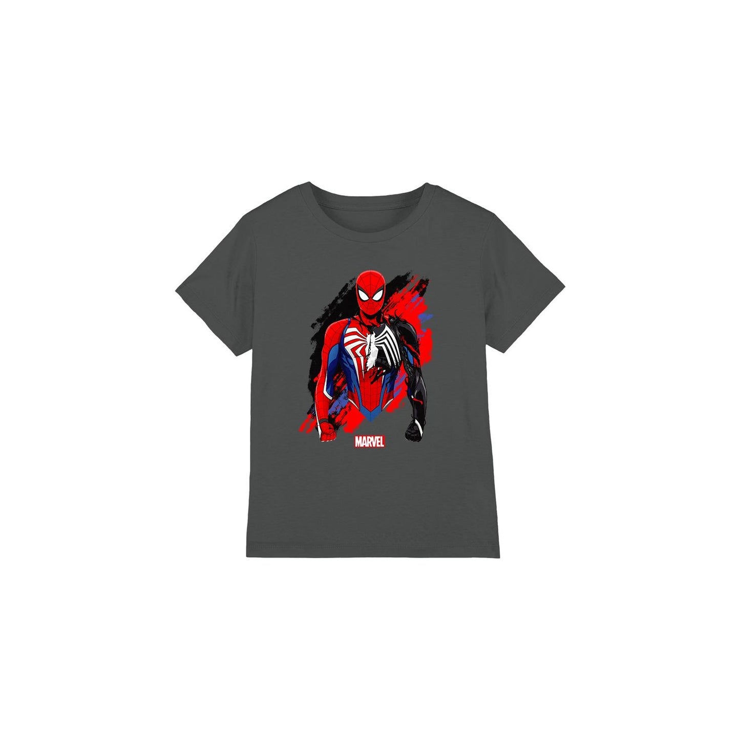 Charcoal - Front - Spider-Man Childrens-Kids Symbiote T-Shirt