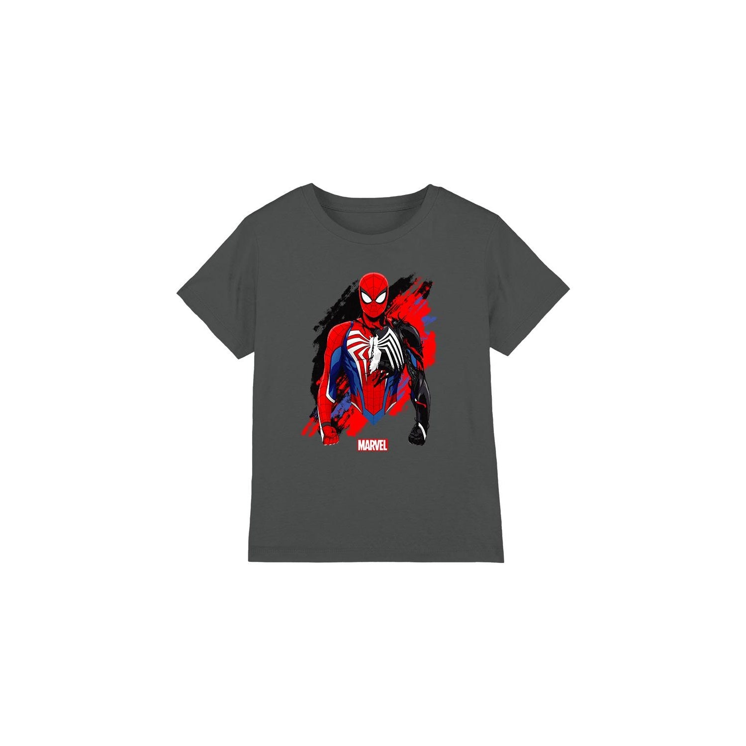 Charcoal - Front - Spider-Man Childrens-Kids Symbiote T-Shirt