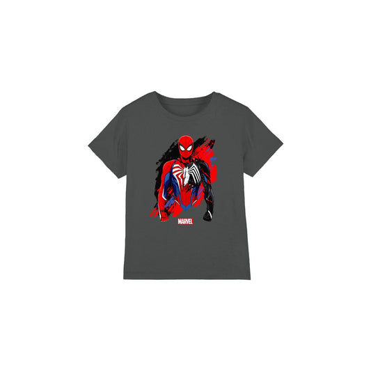 Charcoal - Front - Spider-Man Childrens-Kids Symbiote T-Shirt