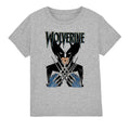 Sport Heather - Front - Marvel Childrens-Kids X-Men Wolverine Action Shot T-Shirt