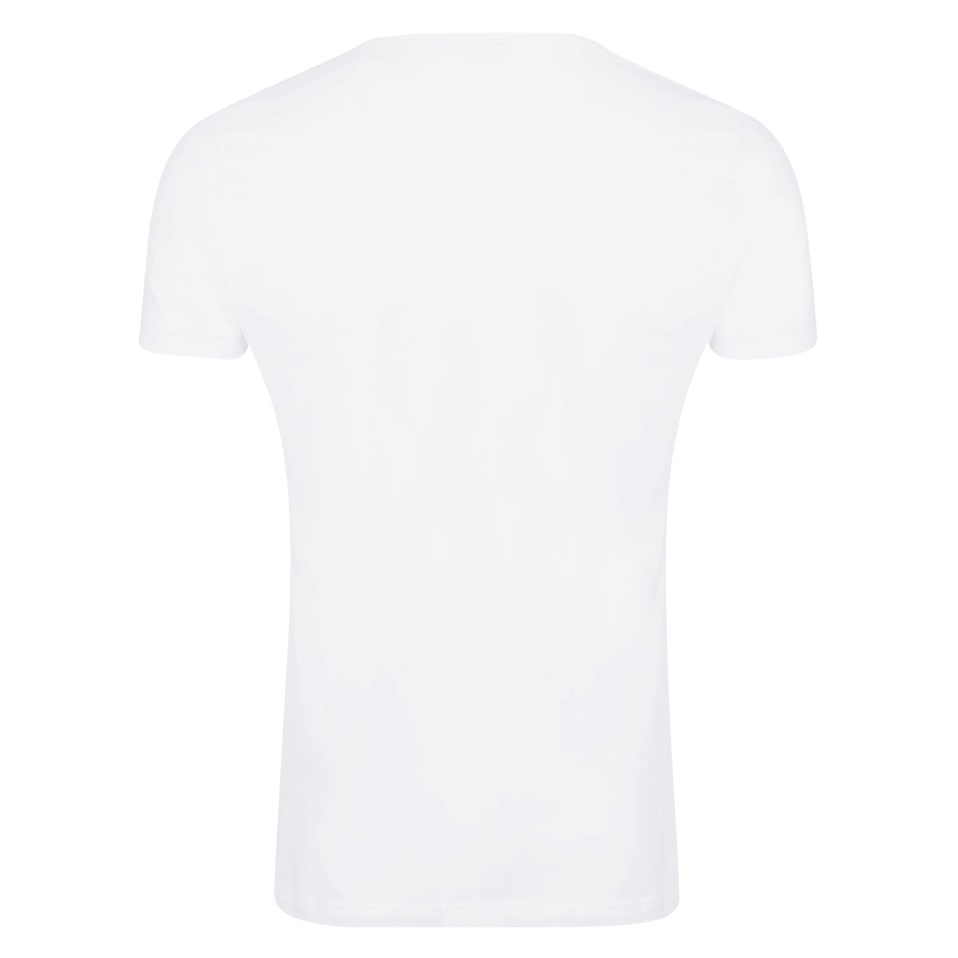 White-Blue-Red - Back - Jaws Mens Poster T-Shirt