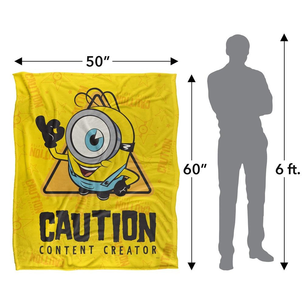 Yellow - Pack Shot - Minions James Caution Content Creator Blanket