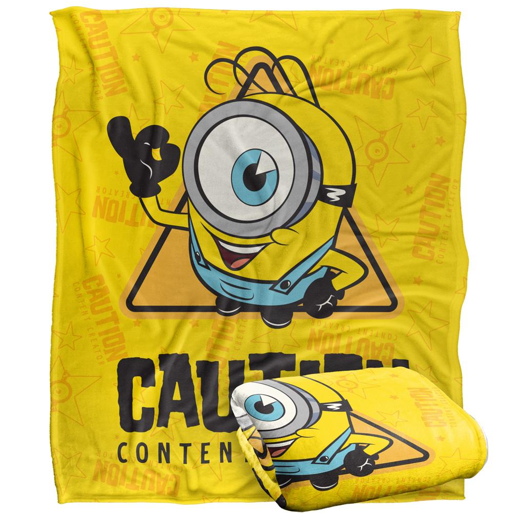Yellow - Front - Minions James Caution Content Creator Blanket
