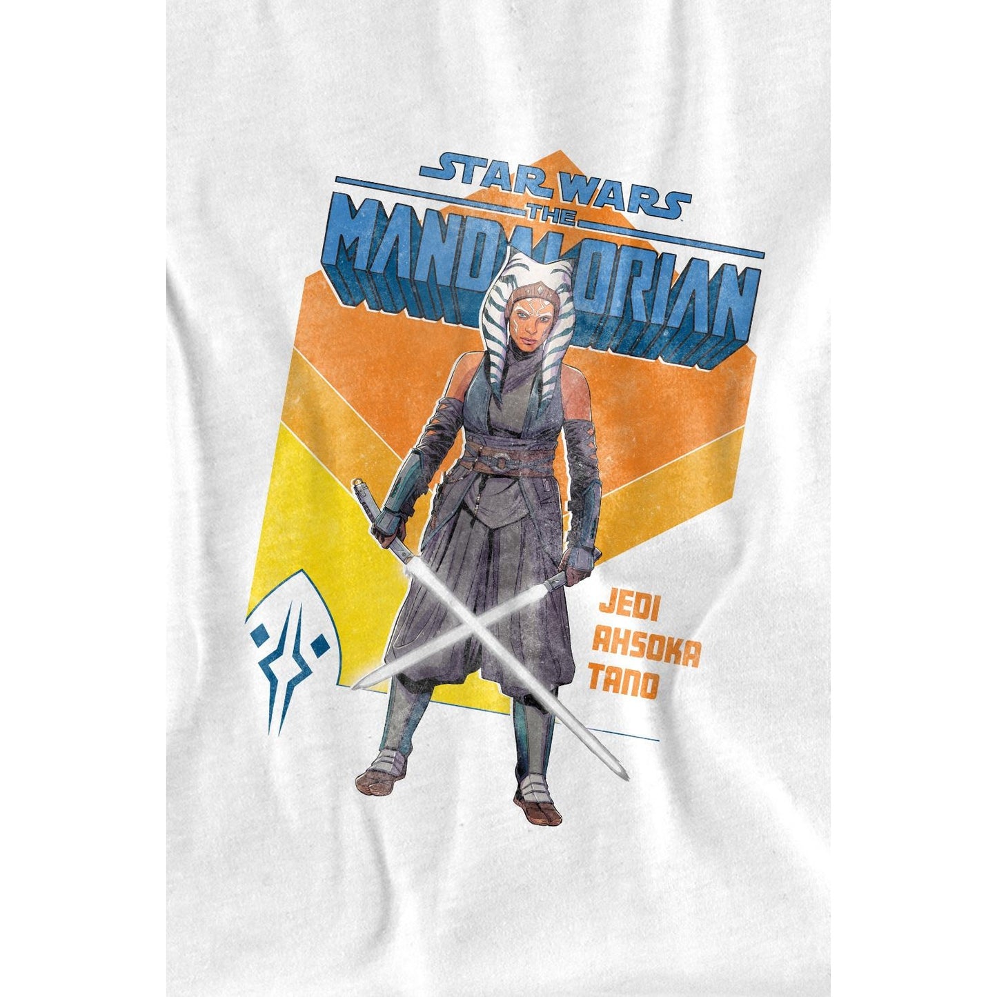 White - Back - Star Wars Childrens-Kids Jedi Ahsoka T-Shirt