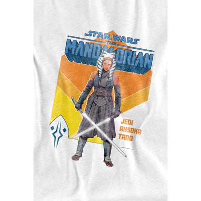 White - Back - Star Wars Childrens-Kids Jedi Ahsoka T-Shirt