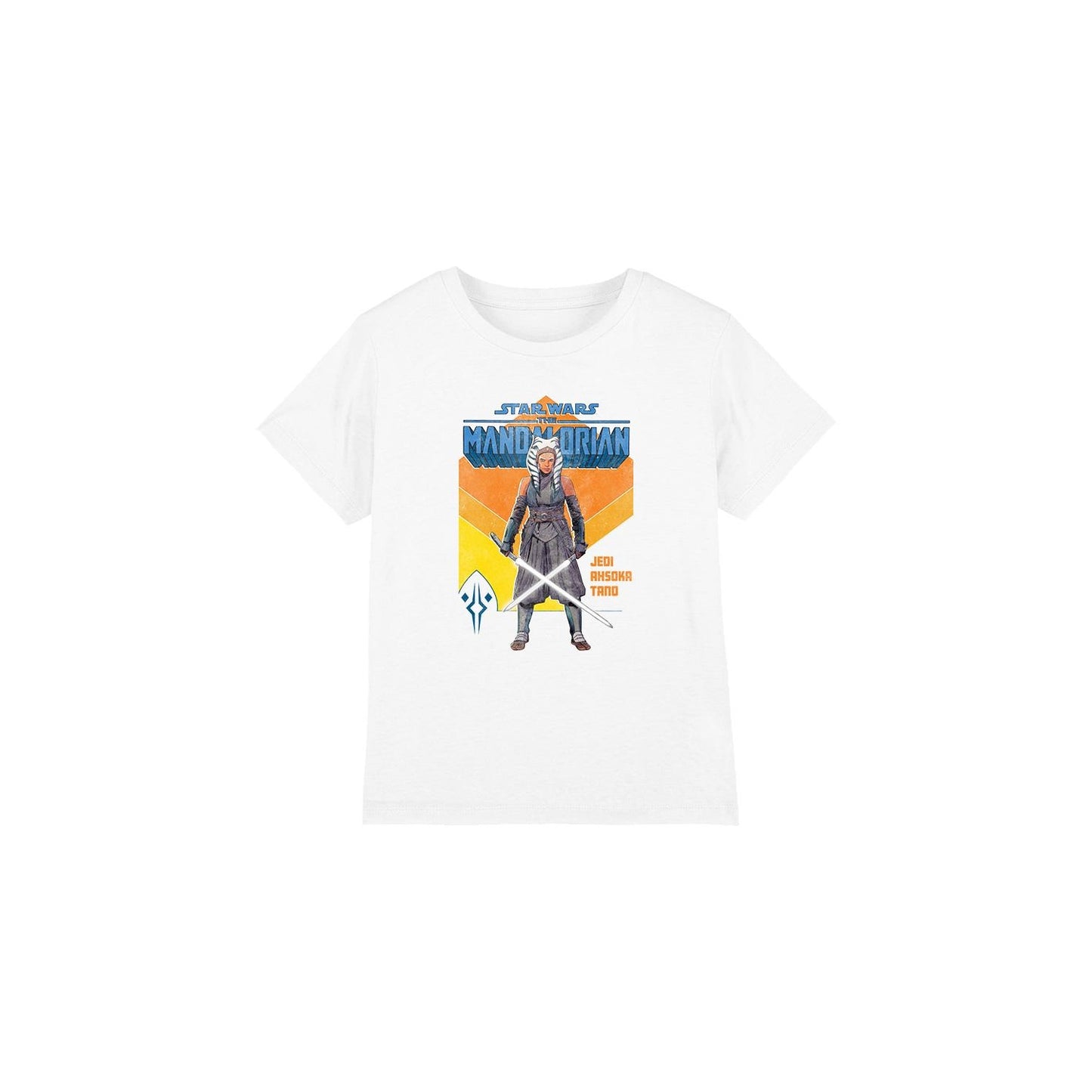 White - Front - Star Wars Childrens-Kids Jedi Ahsoka T-Shirt