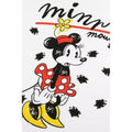 White - Side - Disney Womens-Ladies Minnie Mouse Scribble T-Shirt