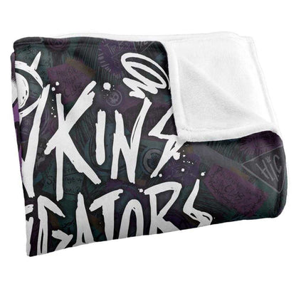 Multicoloured - Side - Stranger Things: Tales from ´85 Hic Scribble Soft Touch Blanket