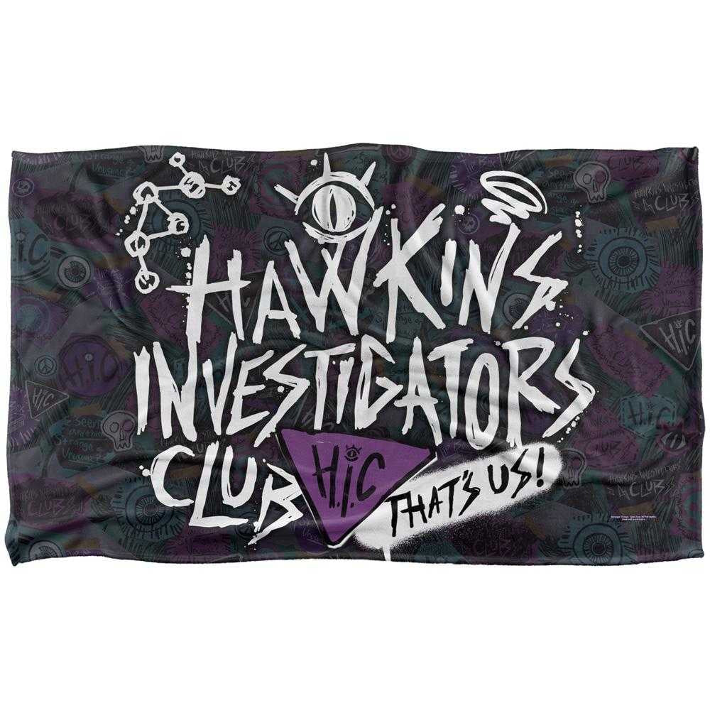 Multicoloured - Front - Stranger Things: Tales from ´85 Hic Scribble Soft Touch Blanket
